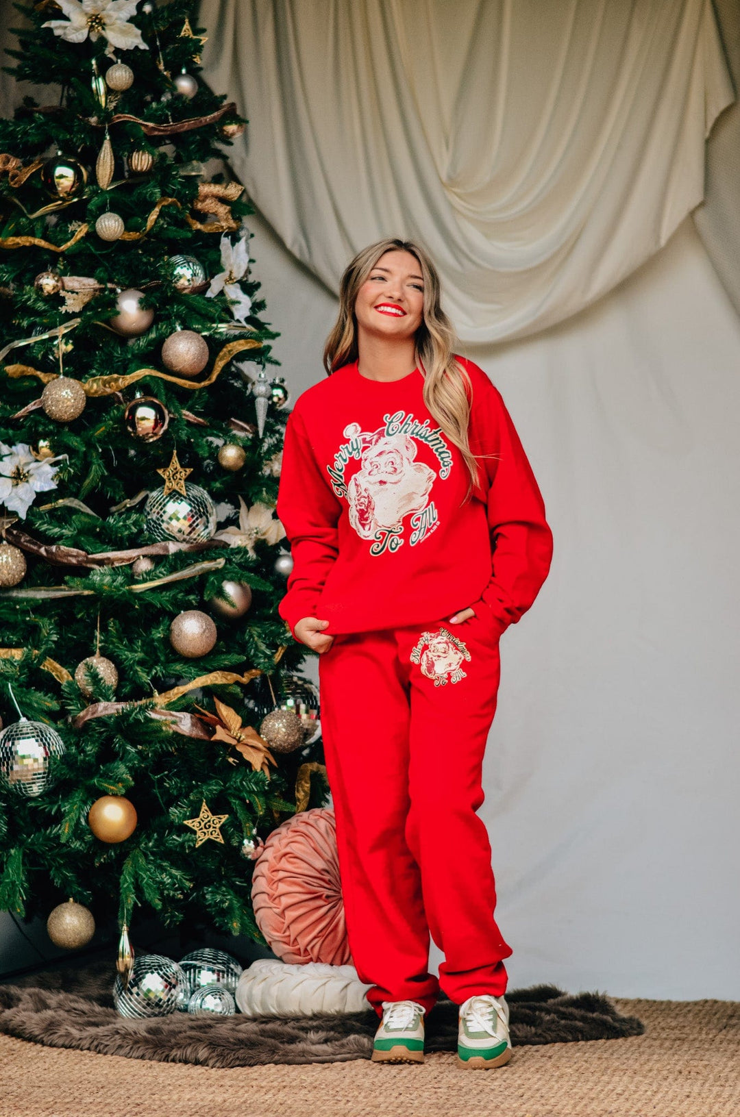 Vintage Santa Red Pants