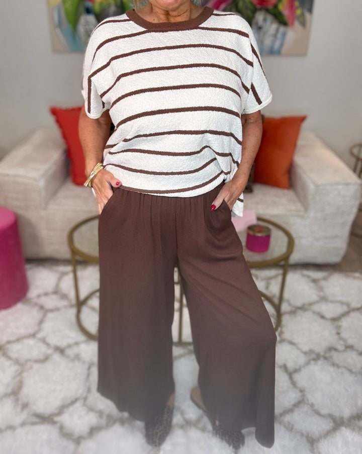 Woven Wide Leg Pants - 5 Color Options