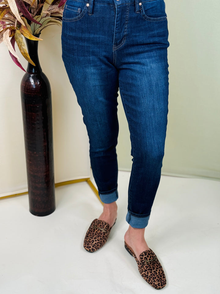 Dark Indigo Curvy Fit High Rise Skinny Jeans - Available Sizes 4-16 - Final Sale