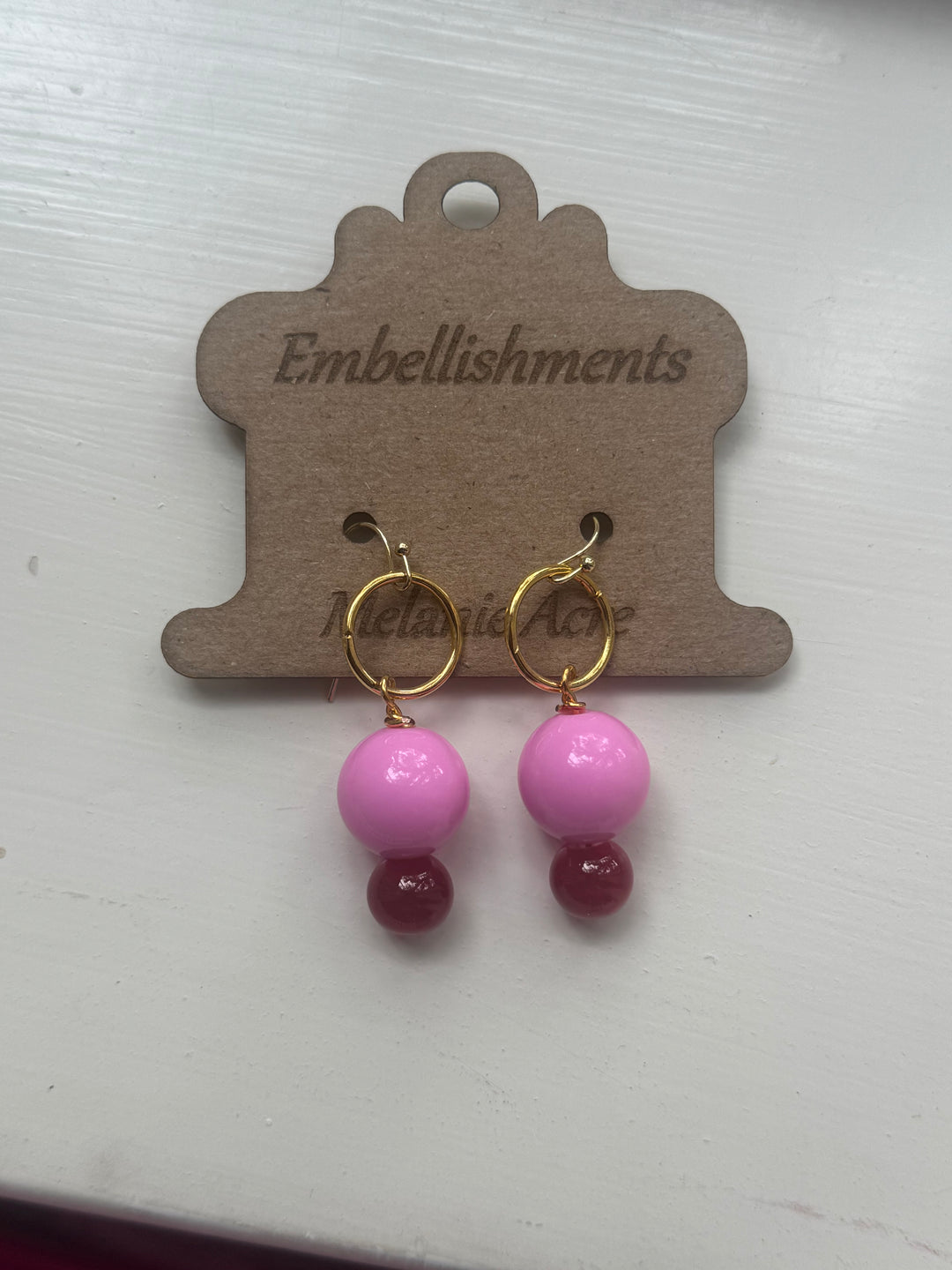 Gold Circular with Pink Ball-2 color options