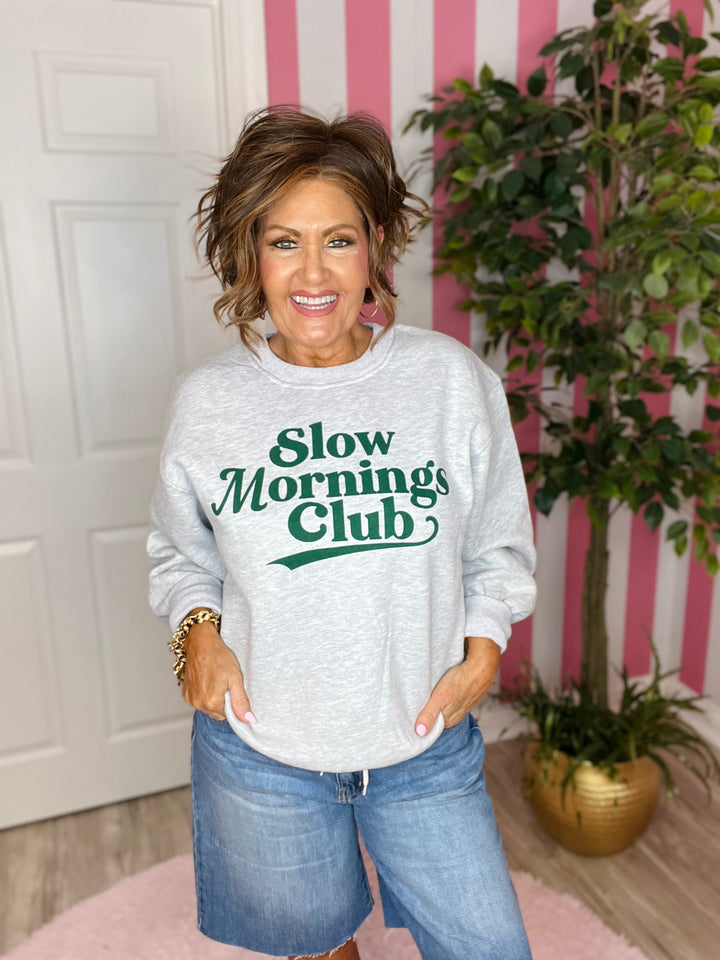 Slow Mornings Club-Heather Grey