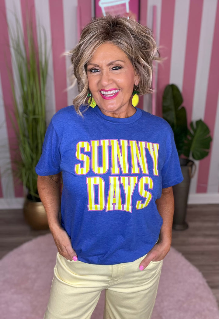 Sunny Days-Heather Royal Blue