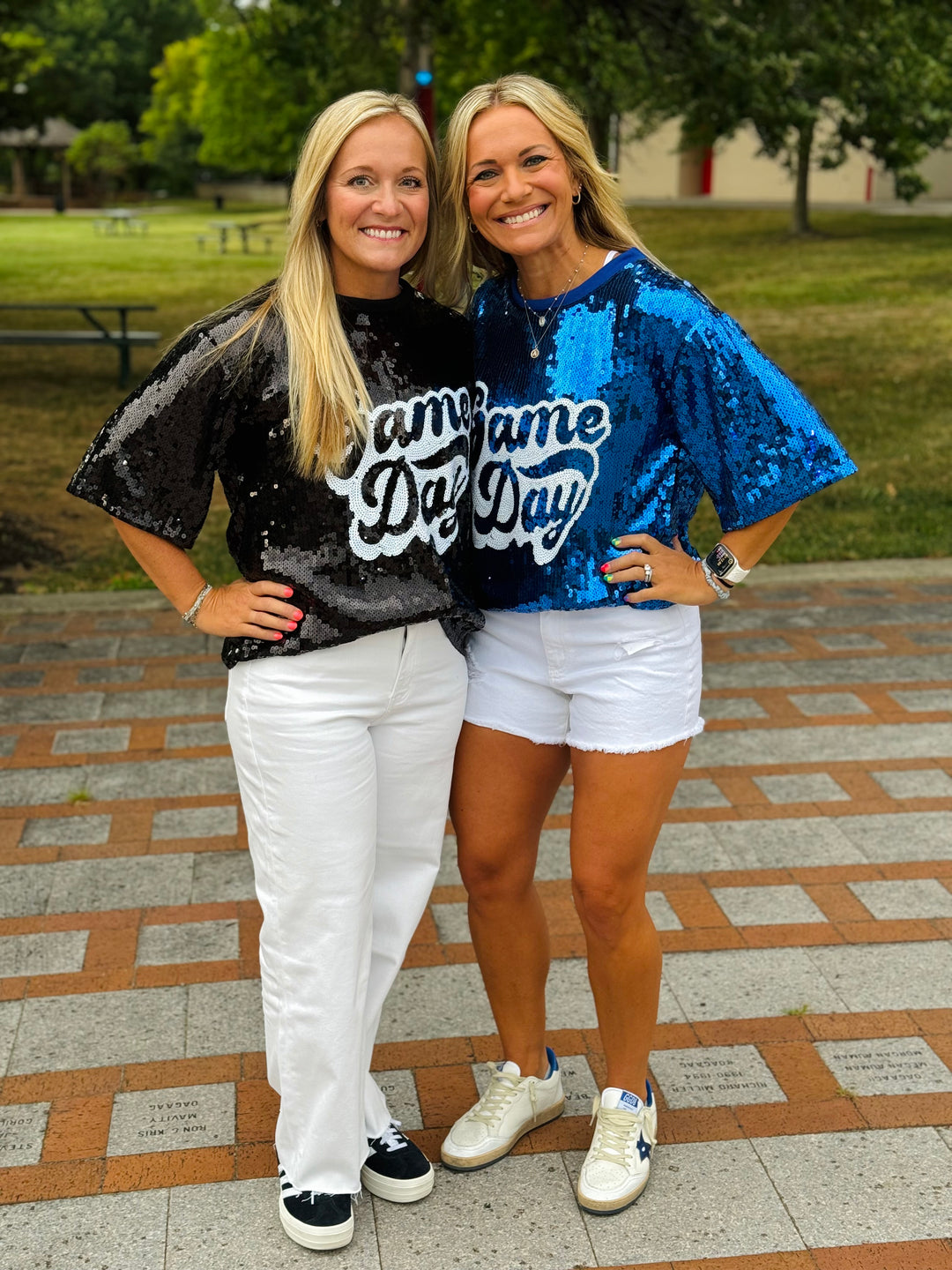 Sequin Game Day Top - 3 Color Options