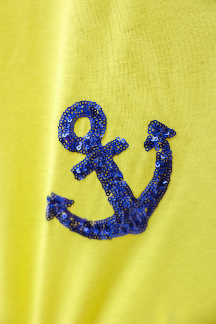 PREORDER- Set Sail Sequin Patch Top