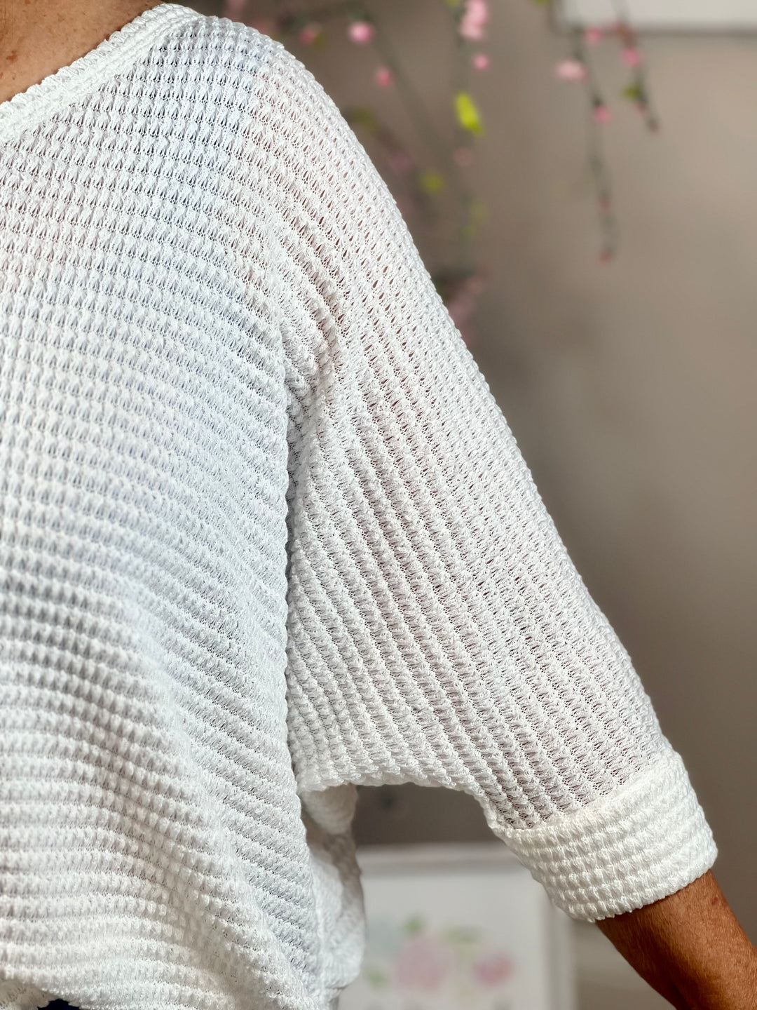 V-Neck Waffle Sweater - 8 Color Options