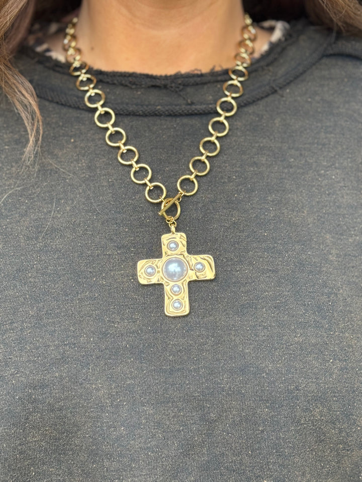 Oversize Garment Dyed Cropped Top with Raw Hem