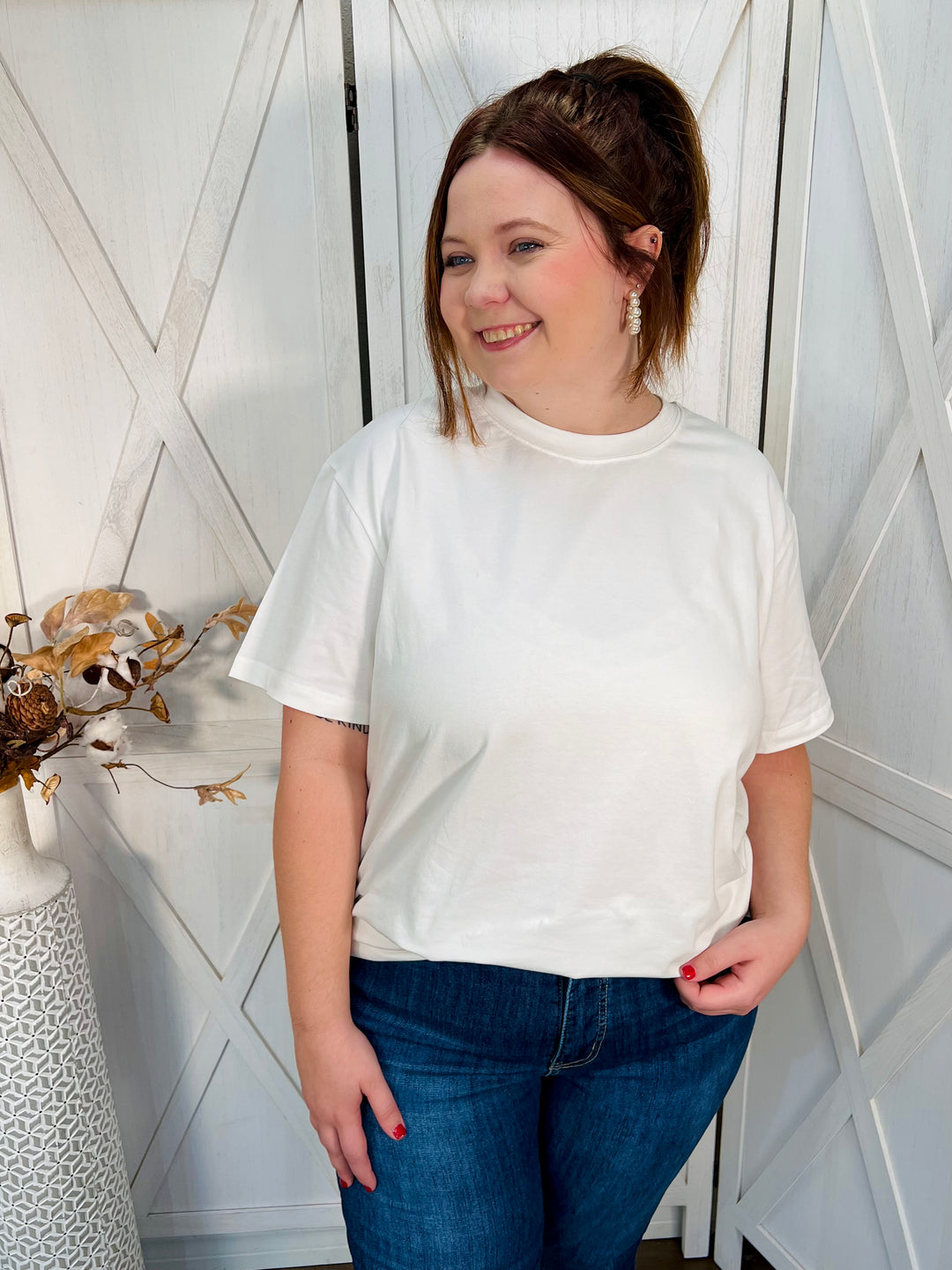 White Blank Tee - Small Through Extended Sizes