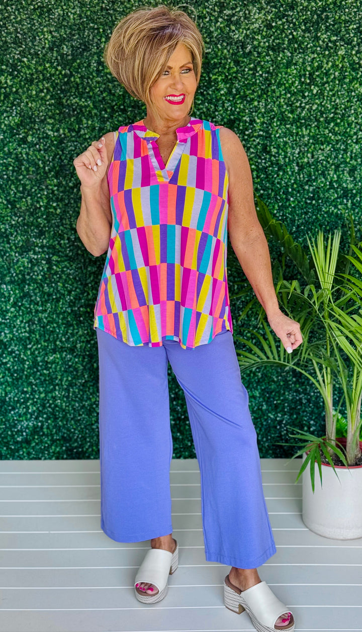 Multi Colored Tank -  Available S-Extended Sizes