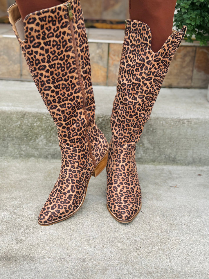 Animal Print Tall Boot