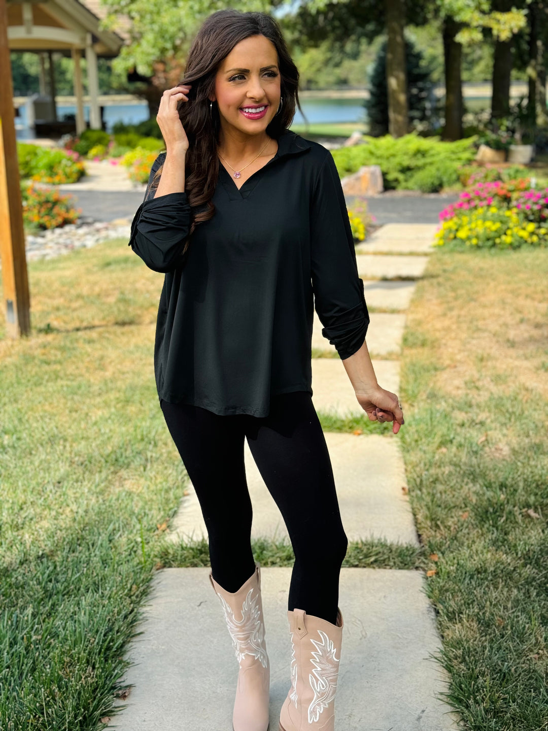 Black Blouse - Small Through Extended Sizes