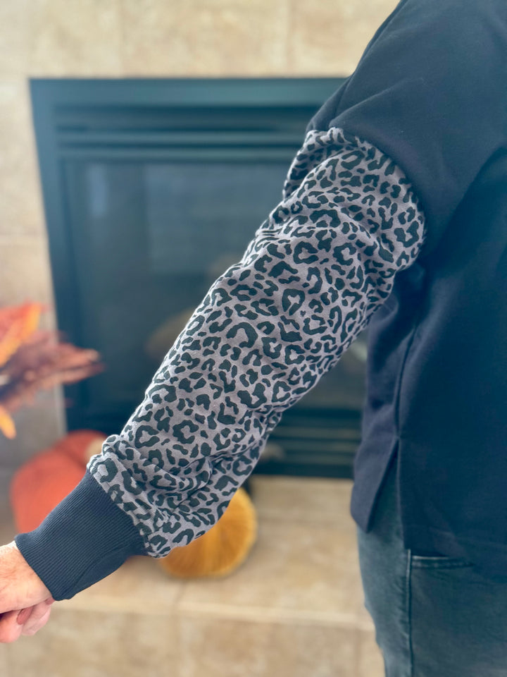 Midnight Cheetah "Day Off" Top