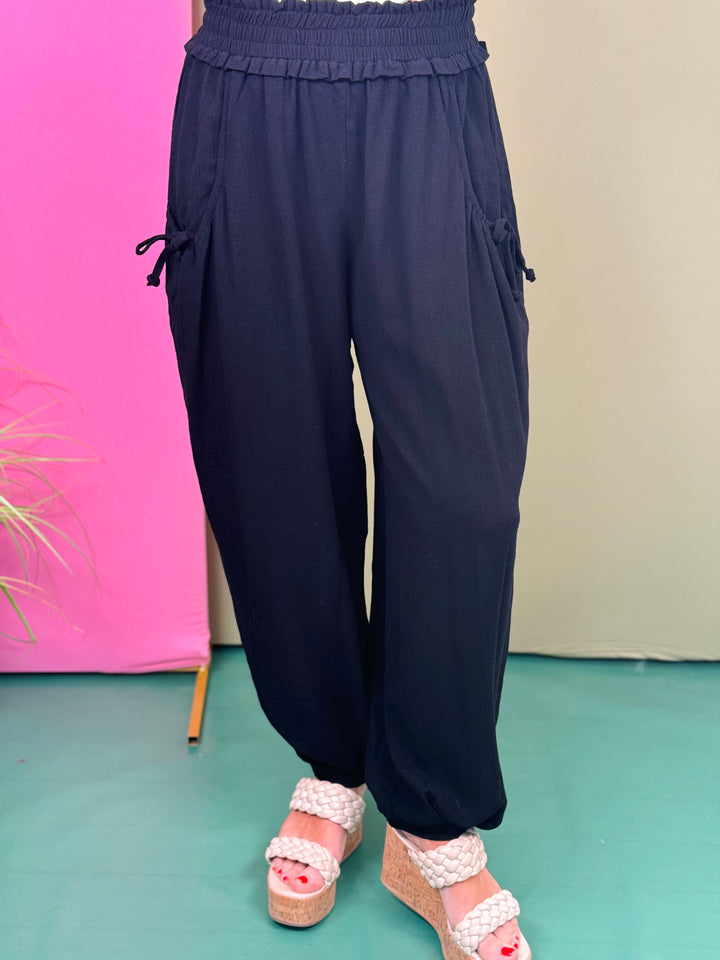 Black Linen Pants