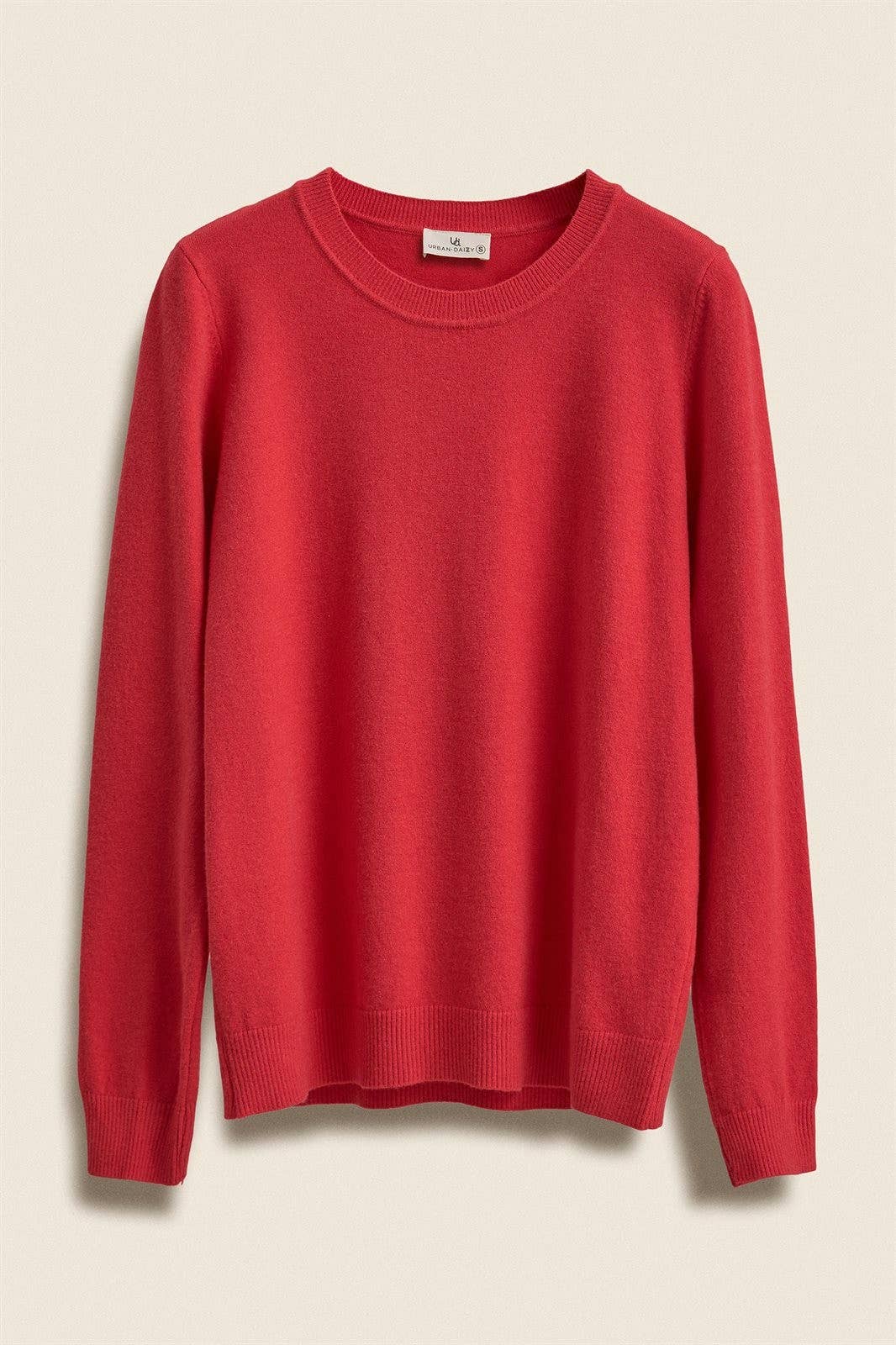 Soft Viscose Blend Crewneck Knit Pullover-5  Color Options!!