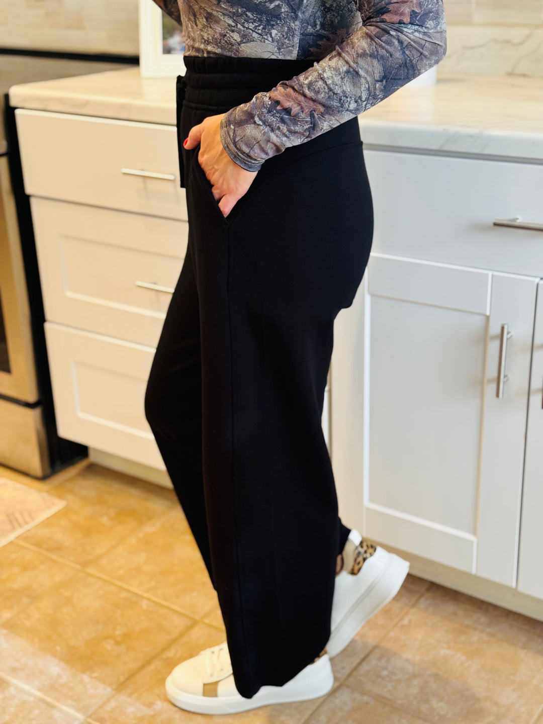 Modal Scuba Cropped Wide Leg Pant - 4 Color Options