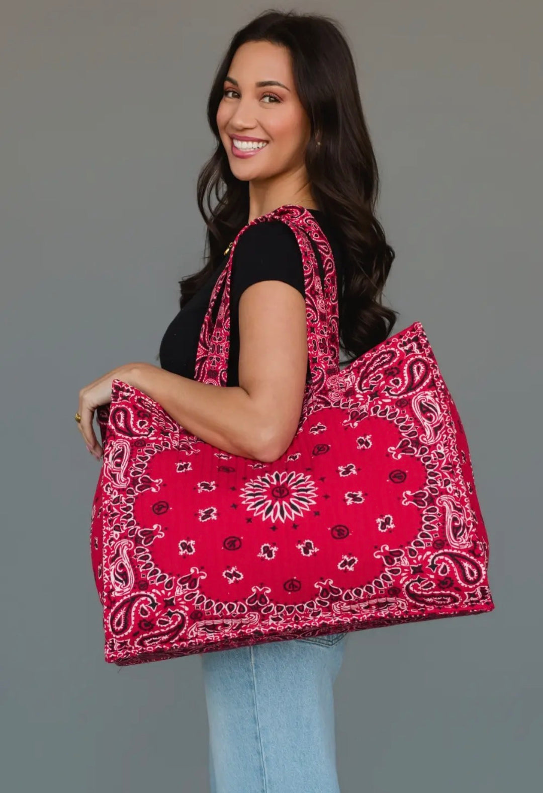 Bandana/Classic Paisley Print Bag-2 Color Options-ETA-7/15