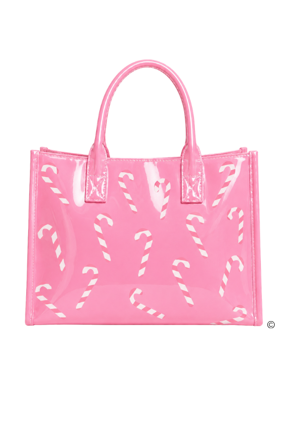 The Pink Peppermint Vinyl Tote©
