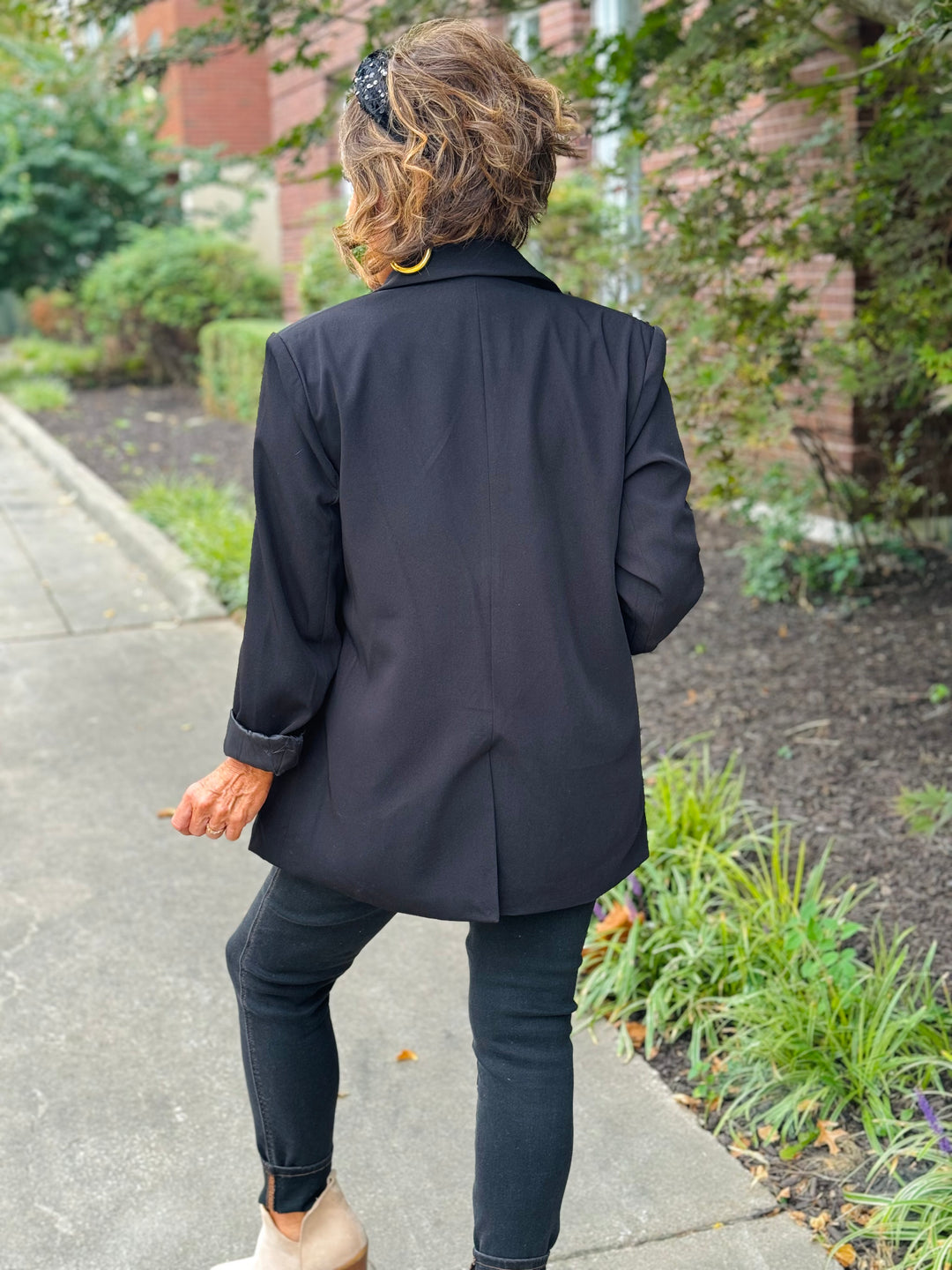 Black Boyfriend Blazer - Small Through Extended Sizes