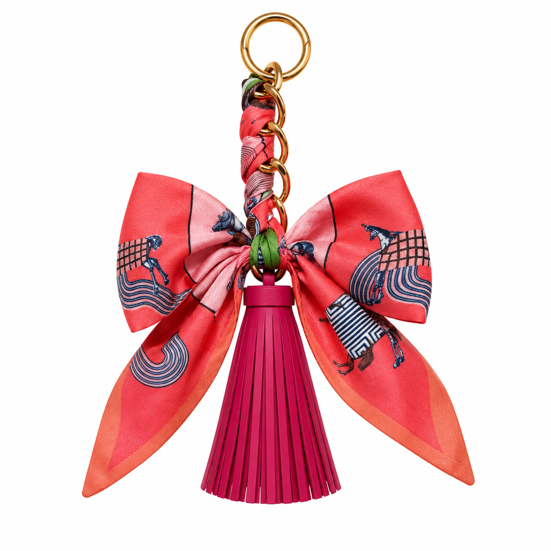 Scarf Charm with Tassel-9 Prints to Choose From