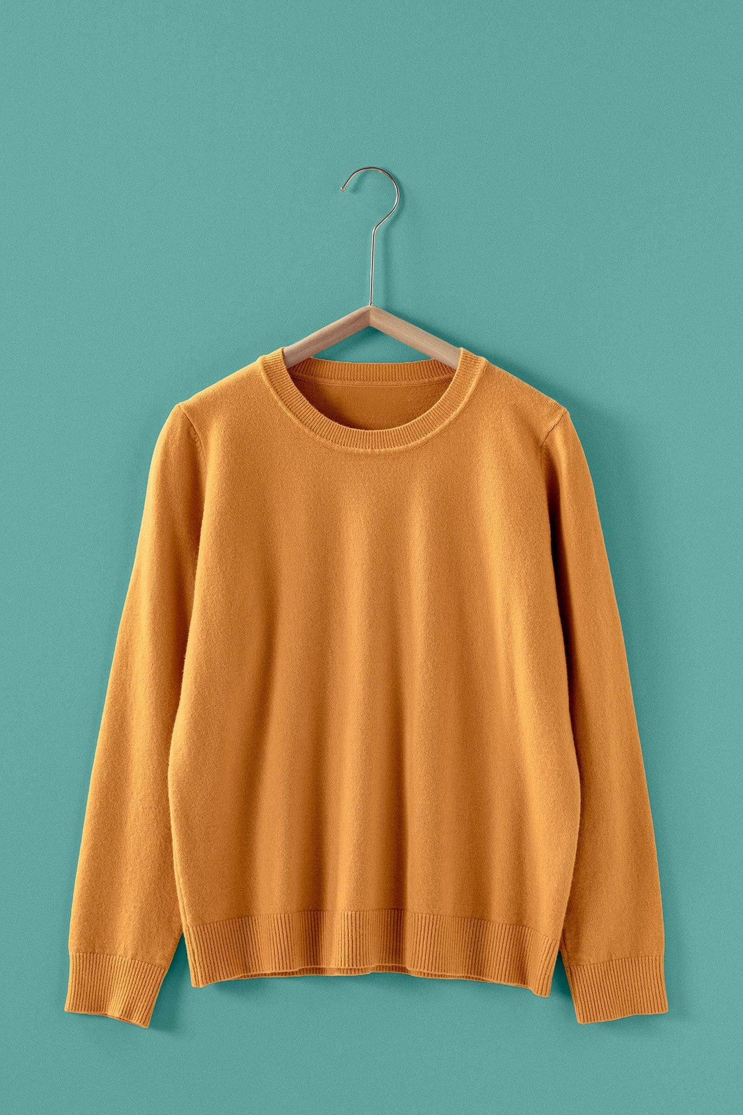 Soft Viscose Blend Crewneck Knit Pullover-5  Color Options!!
