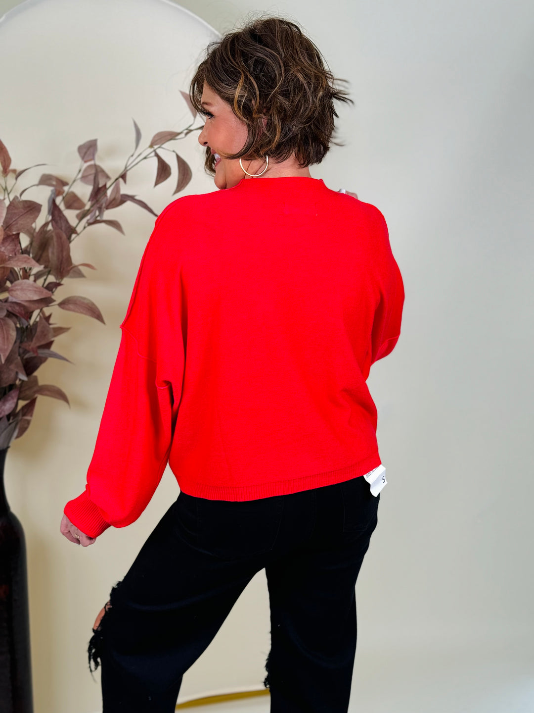 High Neck Raglan Sleeve Sweater - 3 Color Options - Final Sale