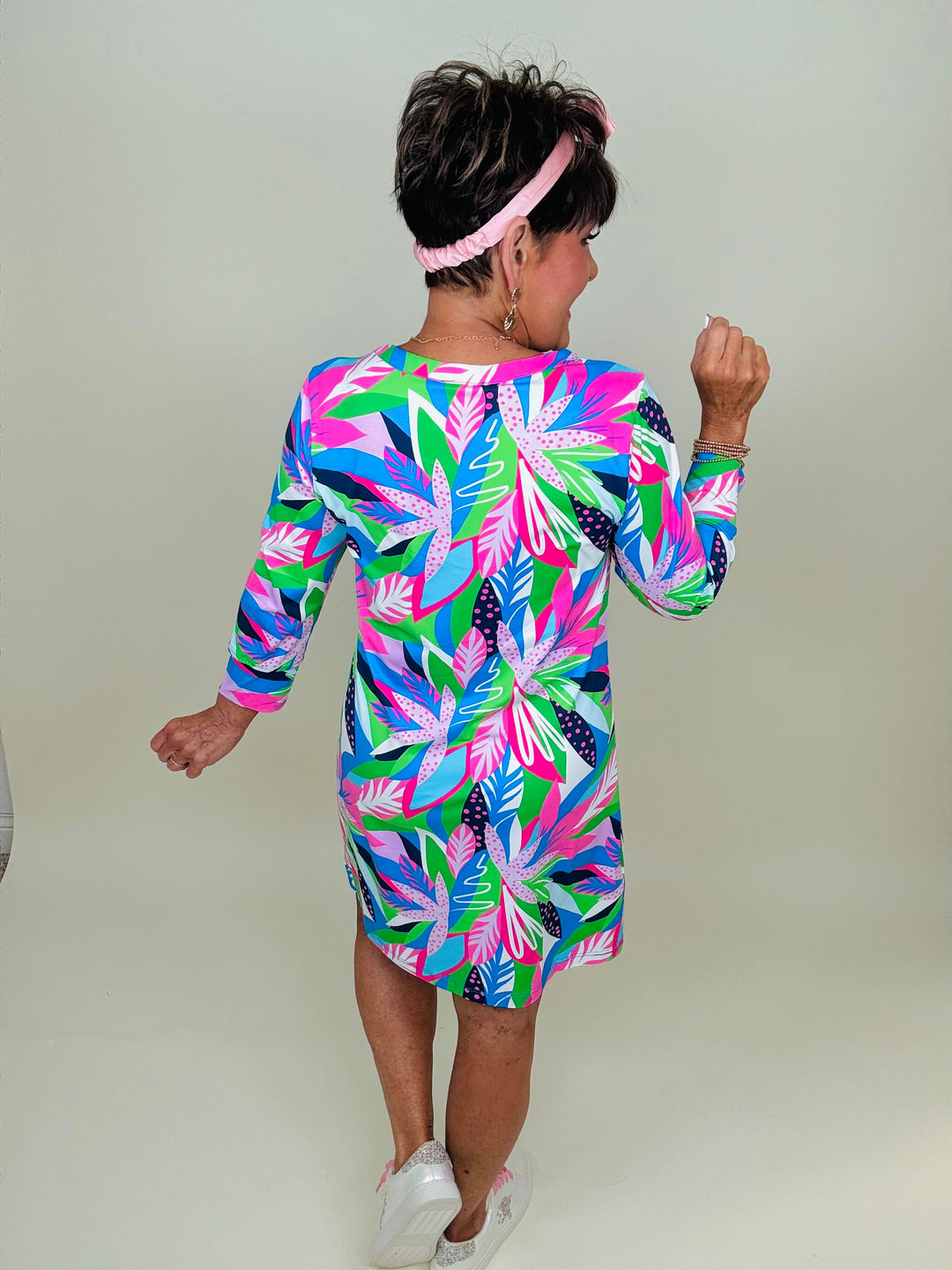 Blue Get Tropical Nantucket Dress - Small through Extended Sizes
