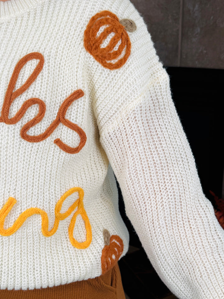 Ivory Thanksgiving Sweater