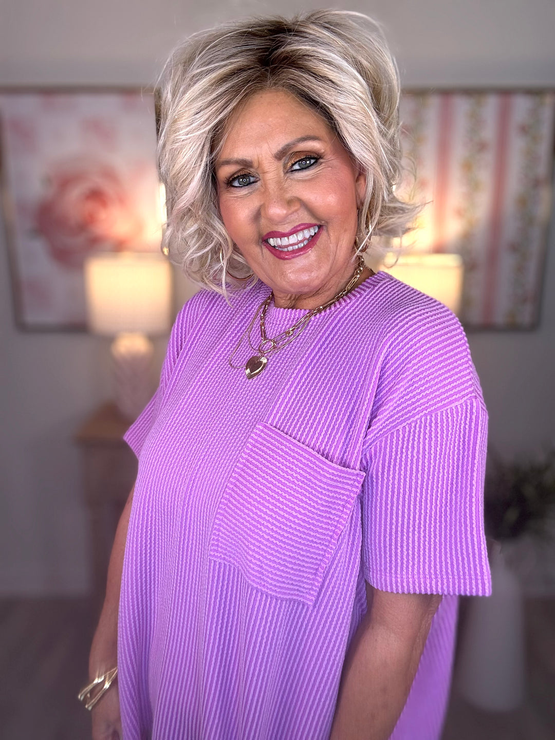 Ribbed Short Sleeve Pocket Tee - 4 Color Options