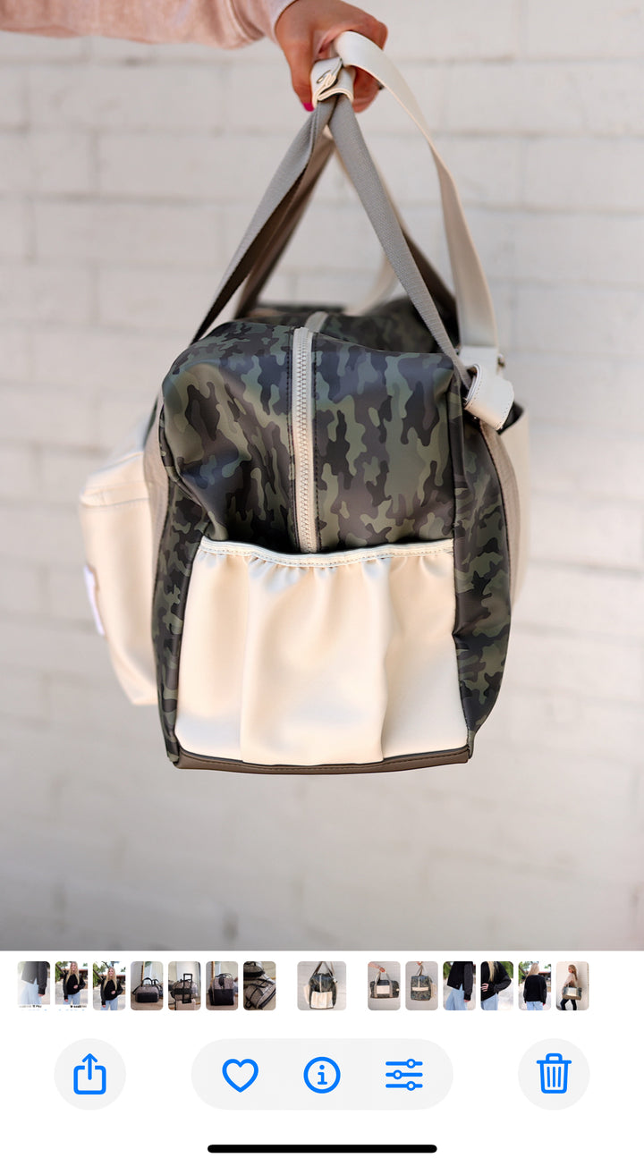 Home Town Camo Duffle Bag