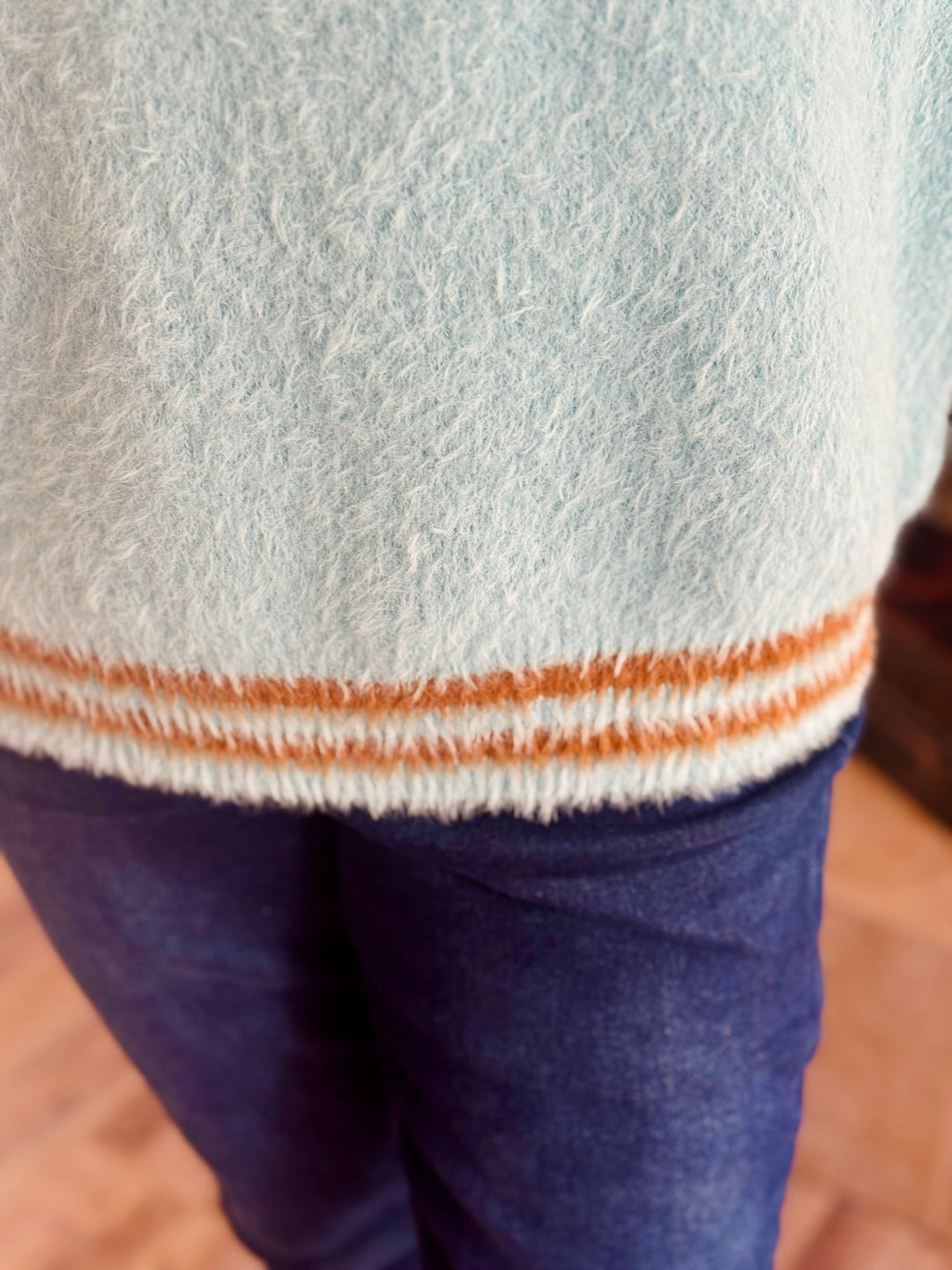 Mohair Sweater w/Star Pattern - 2 Color Options