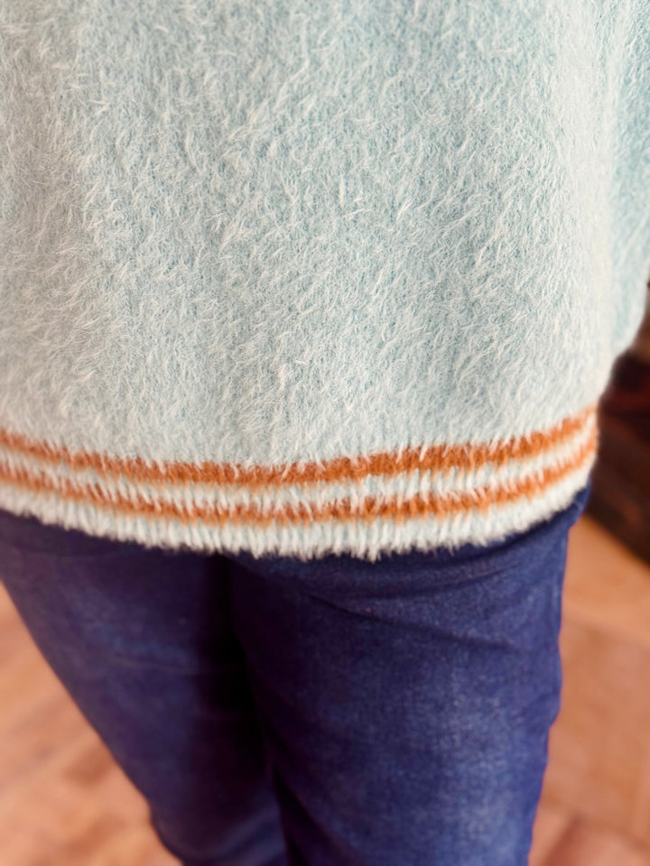 Mohair Sweater w/Star Pattern - 2 Color Options