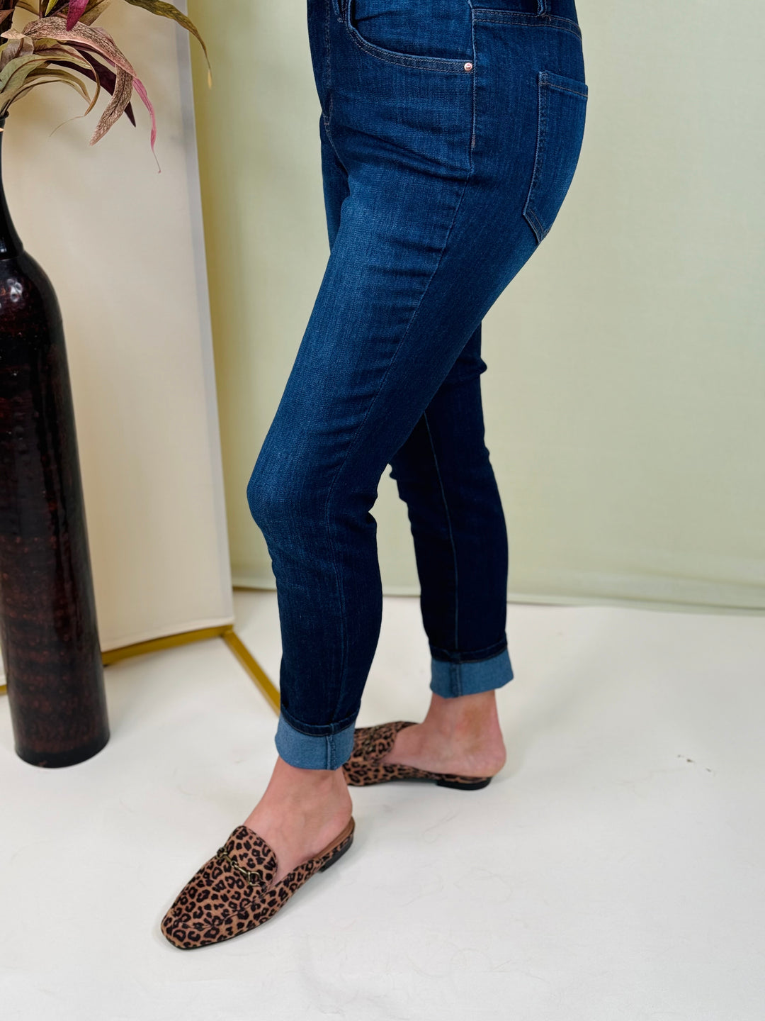 Dark Indigo Curvy Fit High Rise Skinny Jeans - Available Sizes 4-16