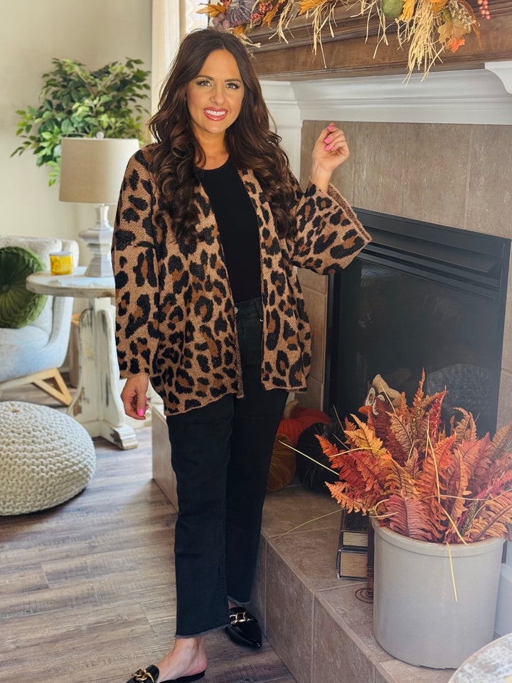 Animal Print Cardigan