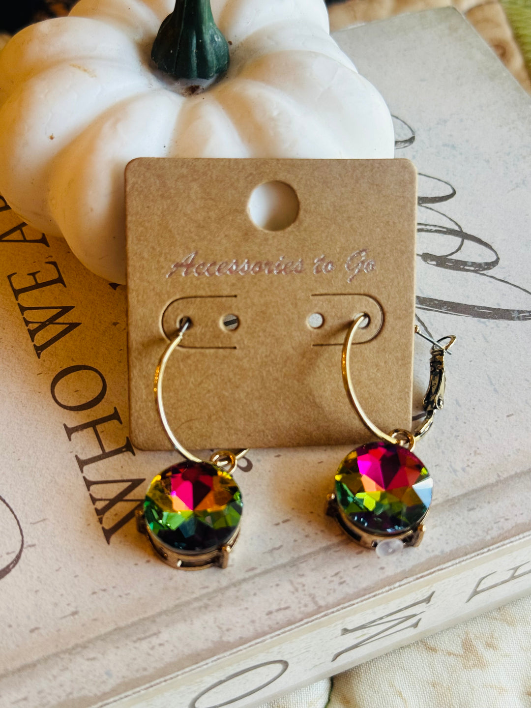 Crystal Earrings-7 color options