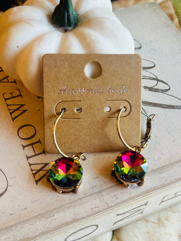 Crystal Earrings-7 color options