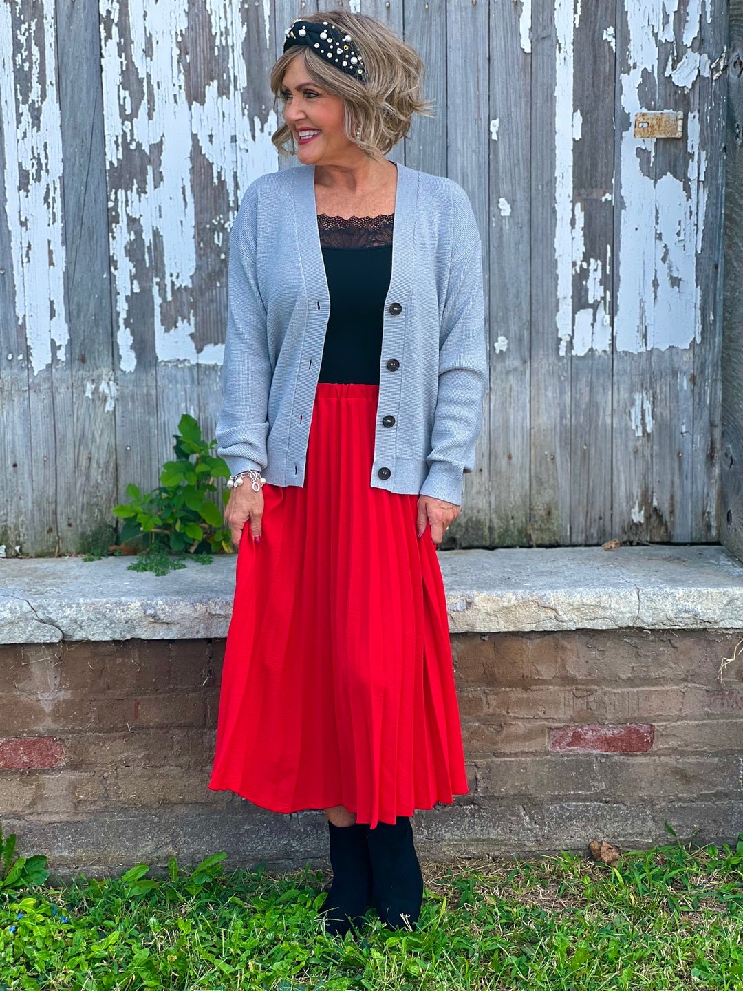 Pleated Skirt - 2 Color Options - Final Sale