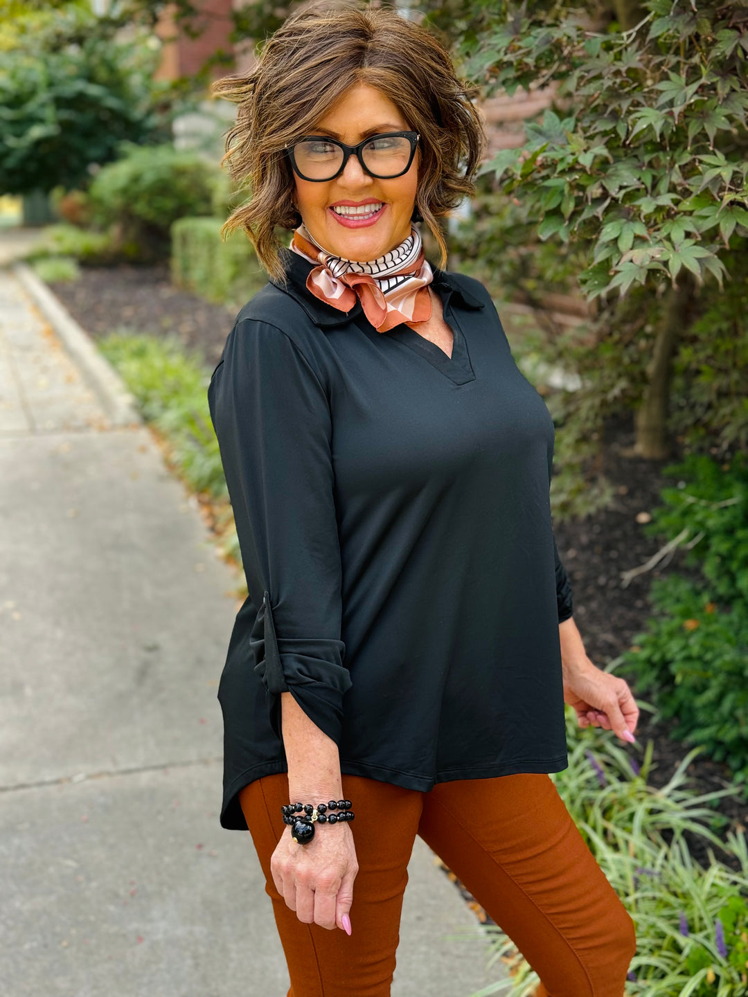 Black Blouse - Small Through Extended Sizes - Final Sale