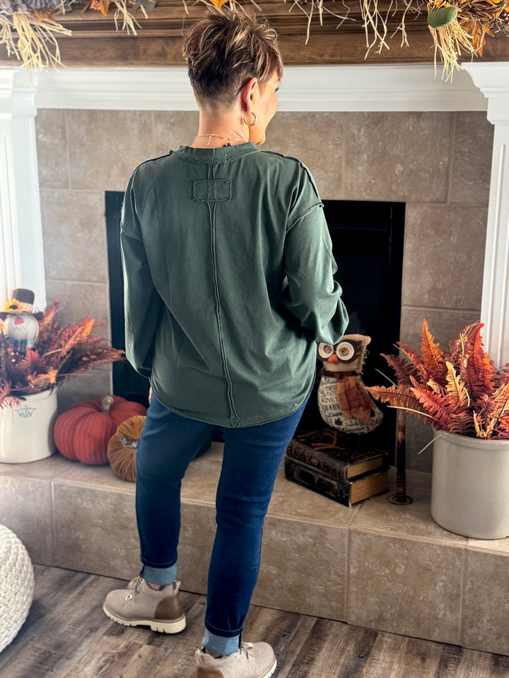 Pigment Washed Crew Tee - 3 Color Options