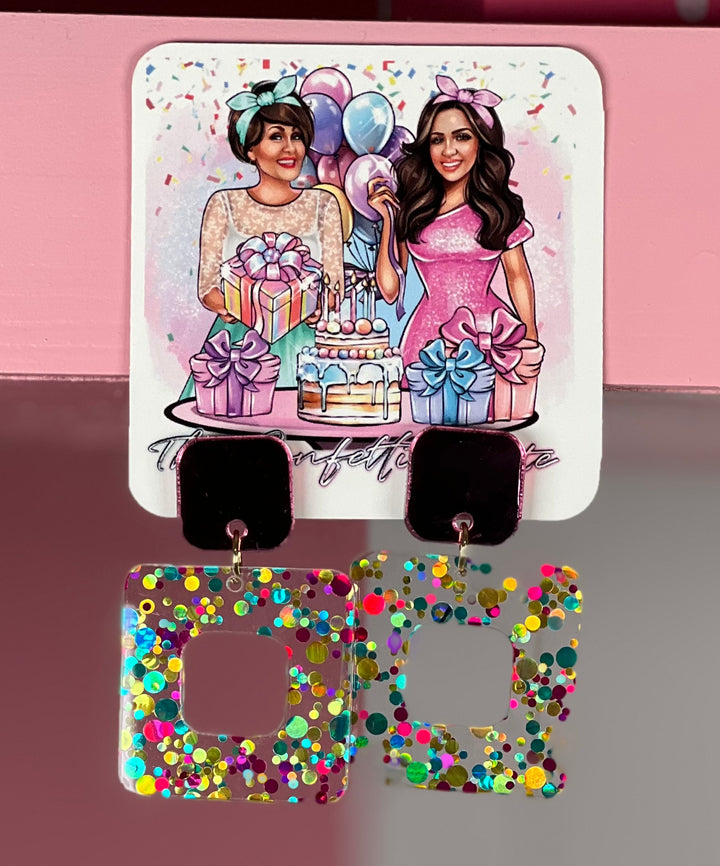 1.5" Bright Confetti Bellas