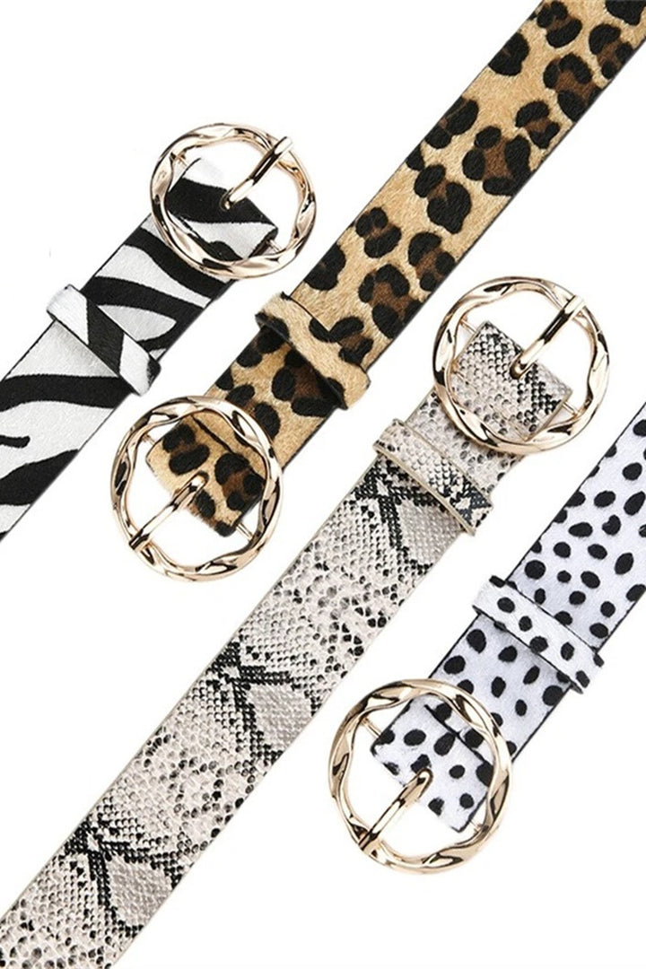 Animal Print Belt - 4 Color Options