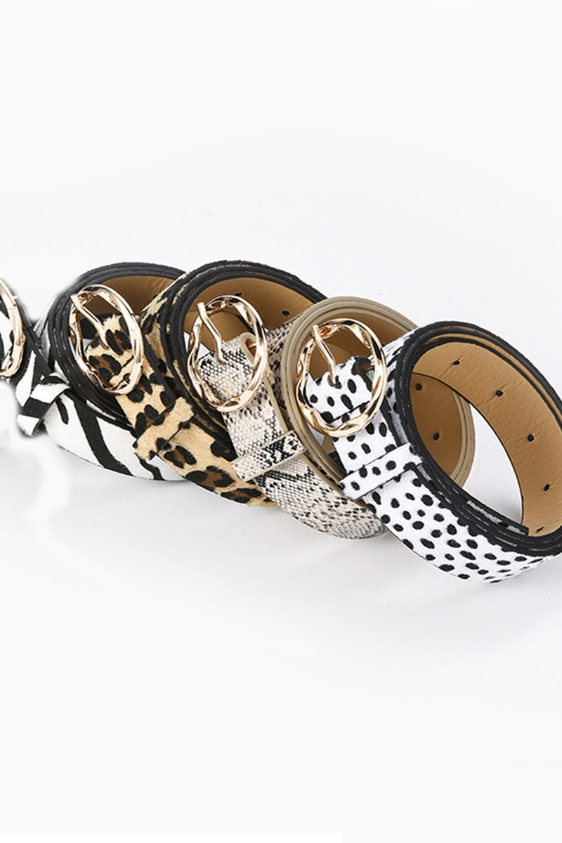 Animal Print Belt - 4 Color Options