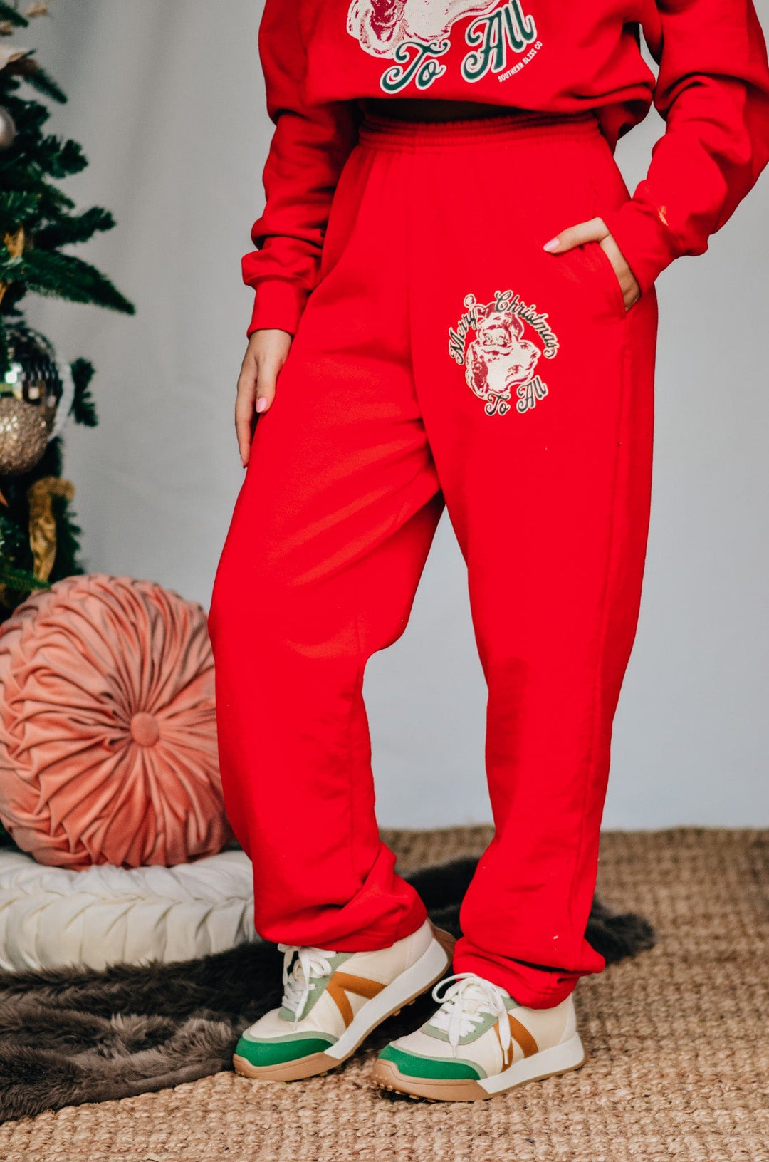 Vintage Santa Red Pants