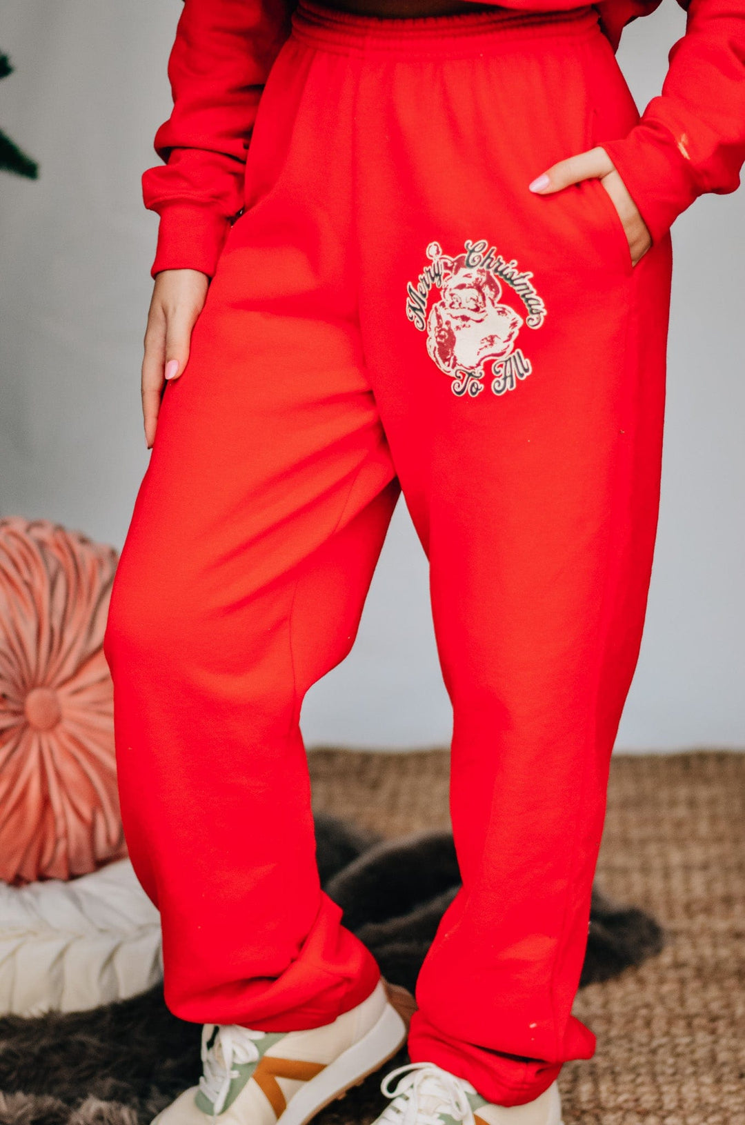 Vintage Santa Red Pants