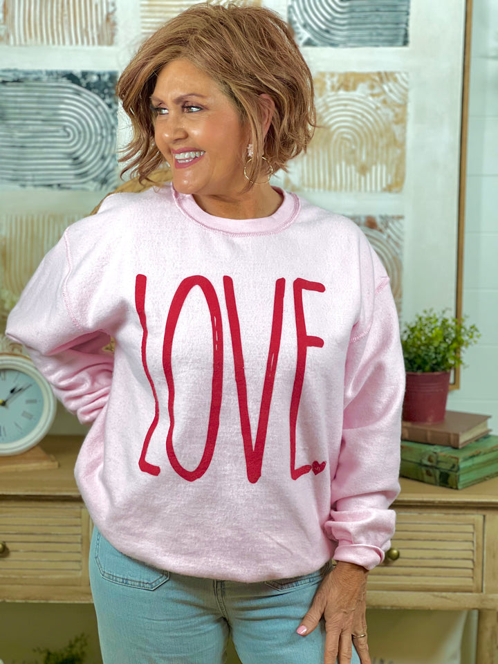 "Love" Graphic Sweatshirt
