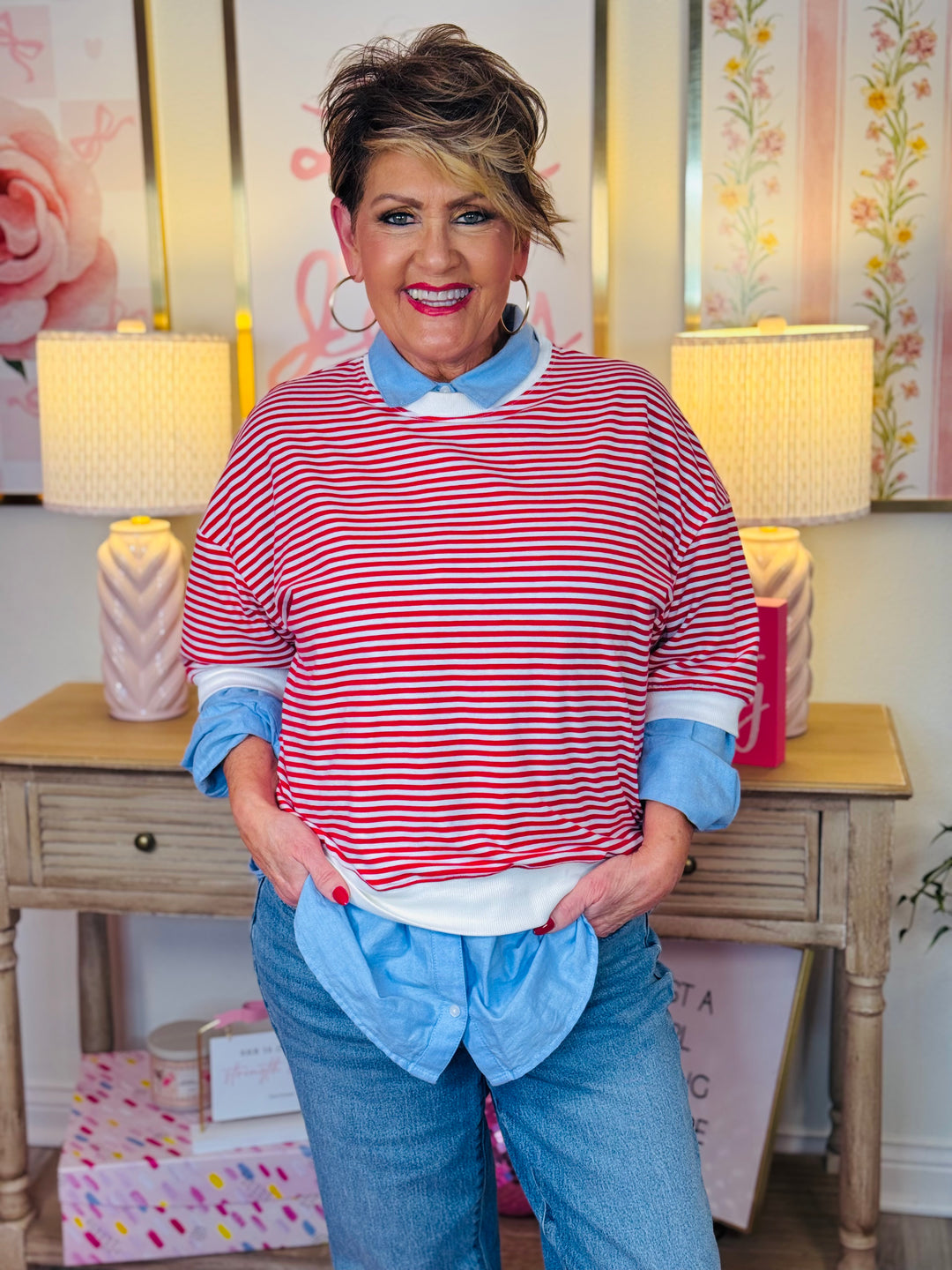 Striped Top - 4 Color Options