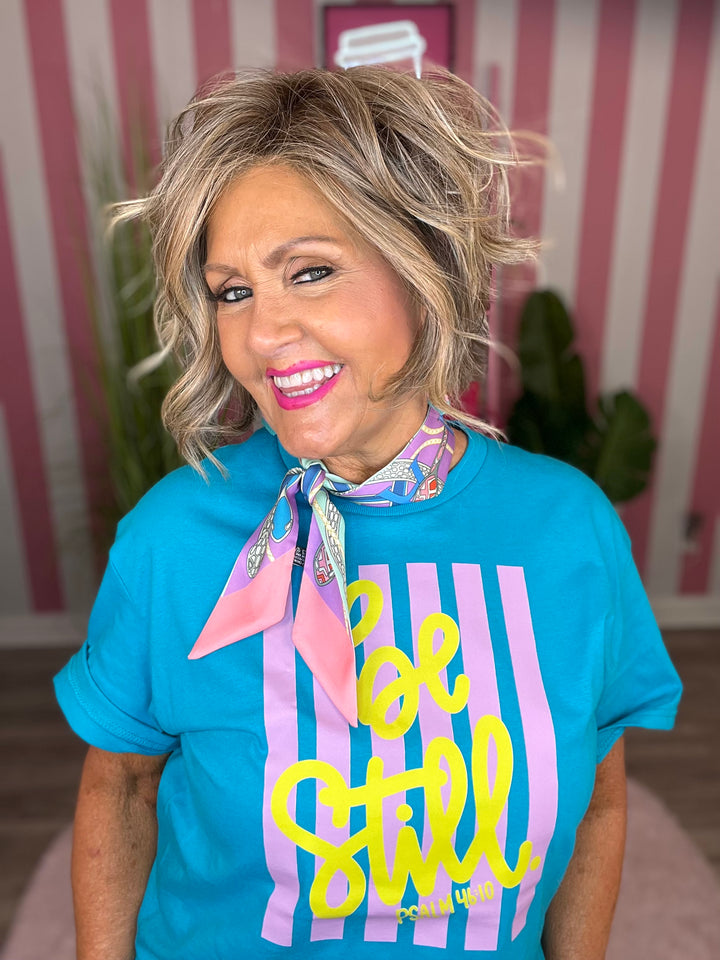 Be Still-Short Sleeve Tropical Teal