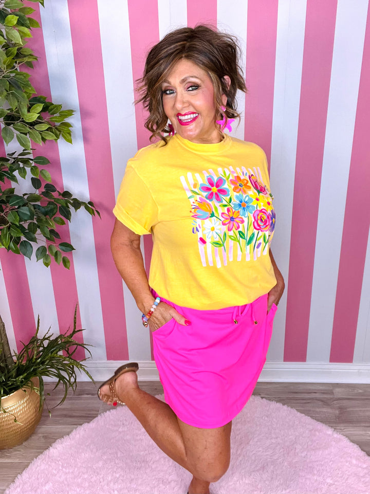 Neon Pink Skort