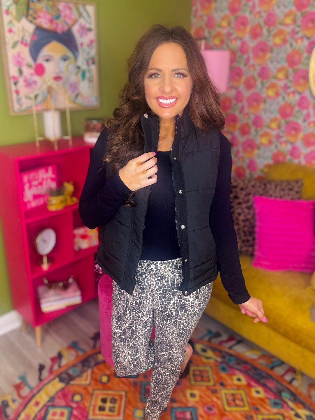 Sleeveless Quilted Vest - 4 Color Options