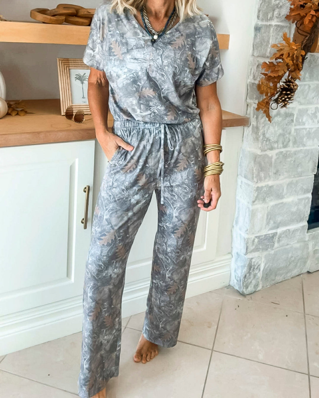 The Camo Signature Pajama Set by Salty Wave (TOP & BOTTOM) | SALTY WAVE *DEAL* START SHIP DATE: LATE NOV