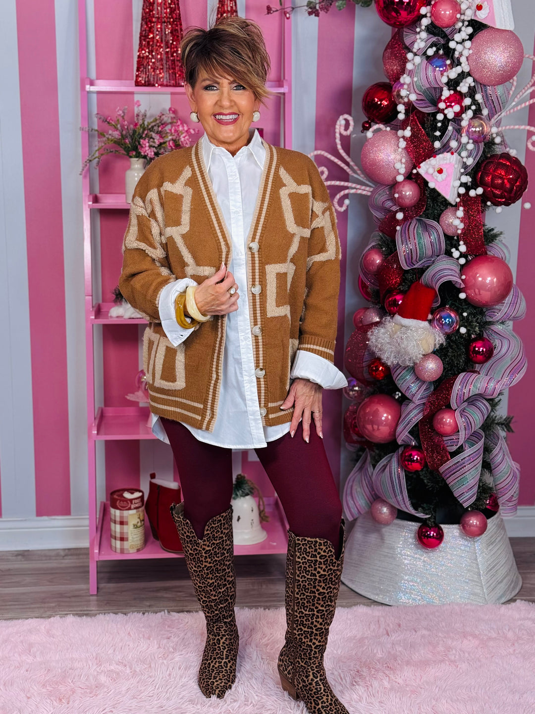 Gucci Loose Fit Drop Shoulder Cozy Knit Cardigan