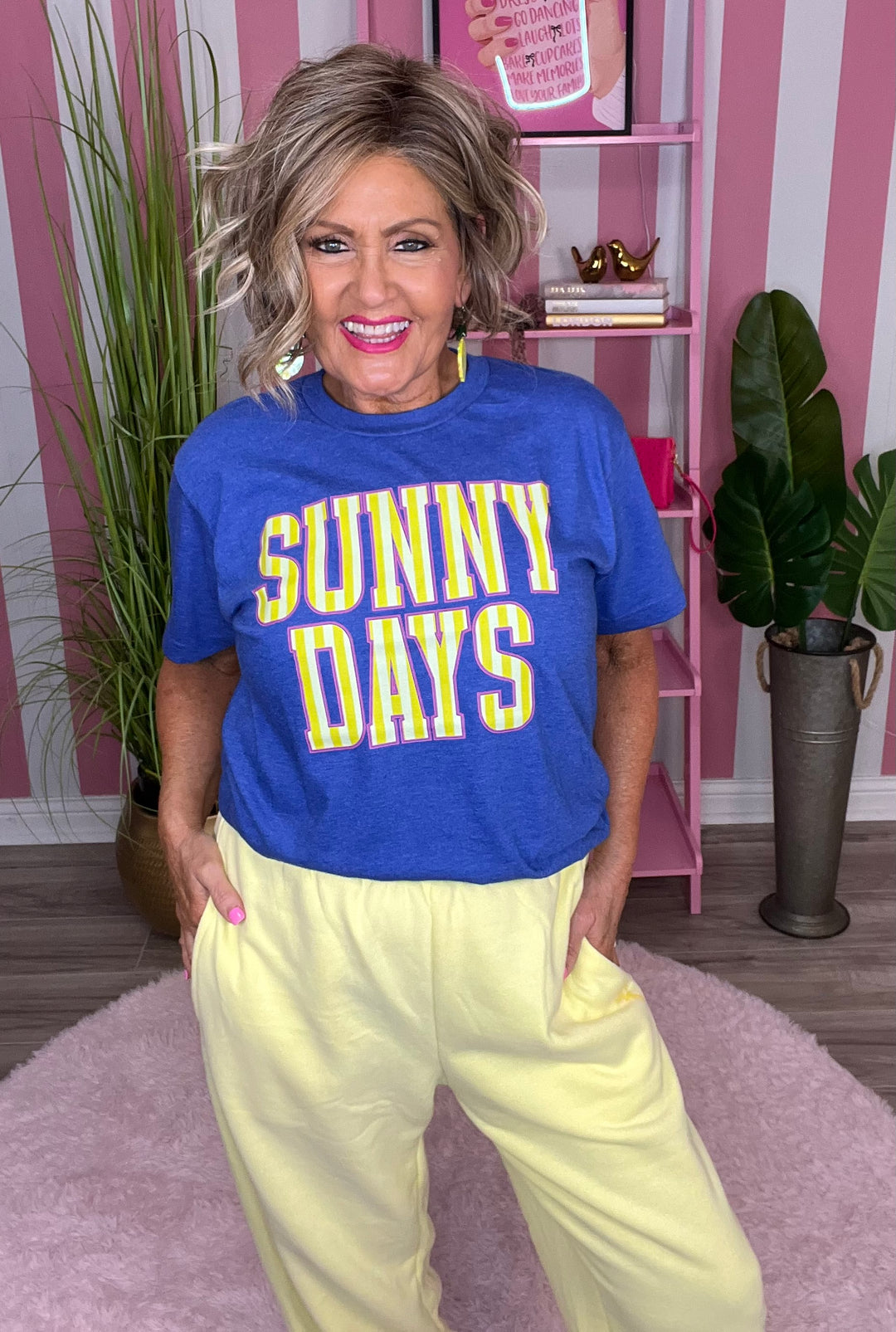 Sunny Days-Heather Royal Blue
